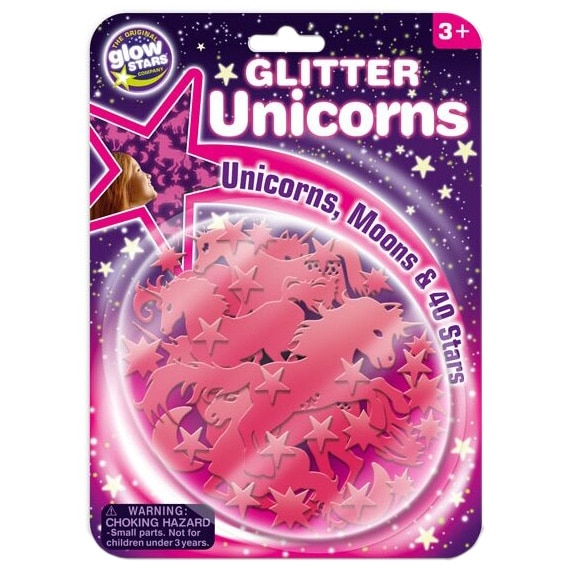 Set abtibild Brainstorm reflectorizant - Stele si unicorni, 46 piese