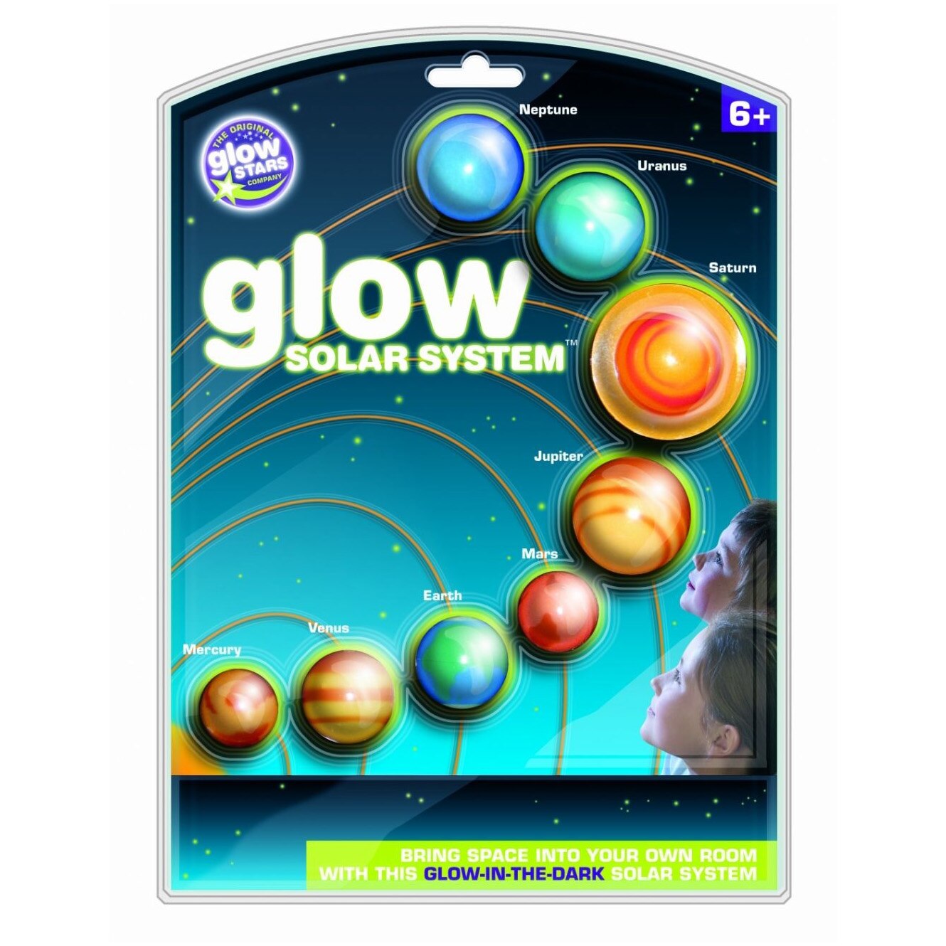 Set abtibild Brainstorm reflectorizant - Sistem solar, 8 piese