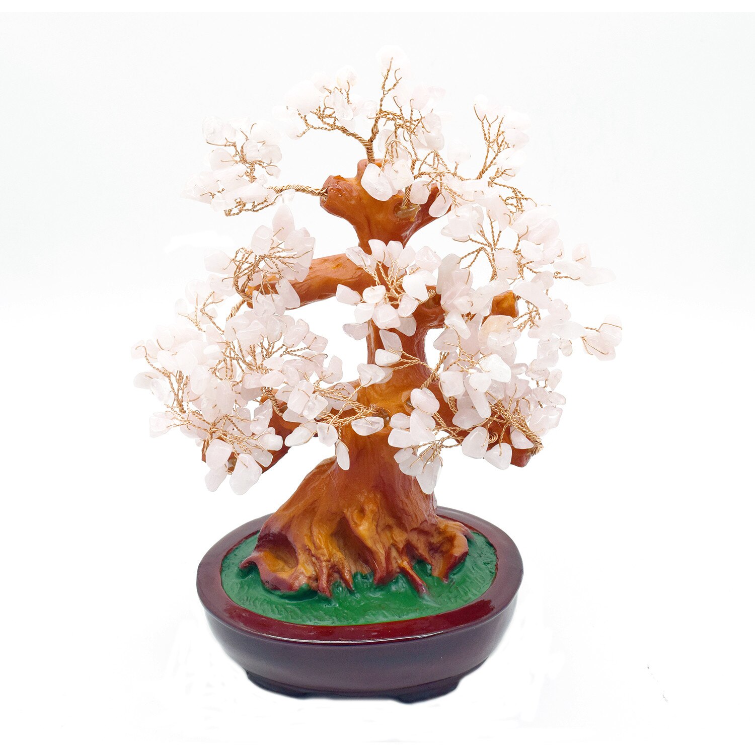 Copacel Feng Shui cu pietre semipretioase, Naimeed, D3013 alb