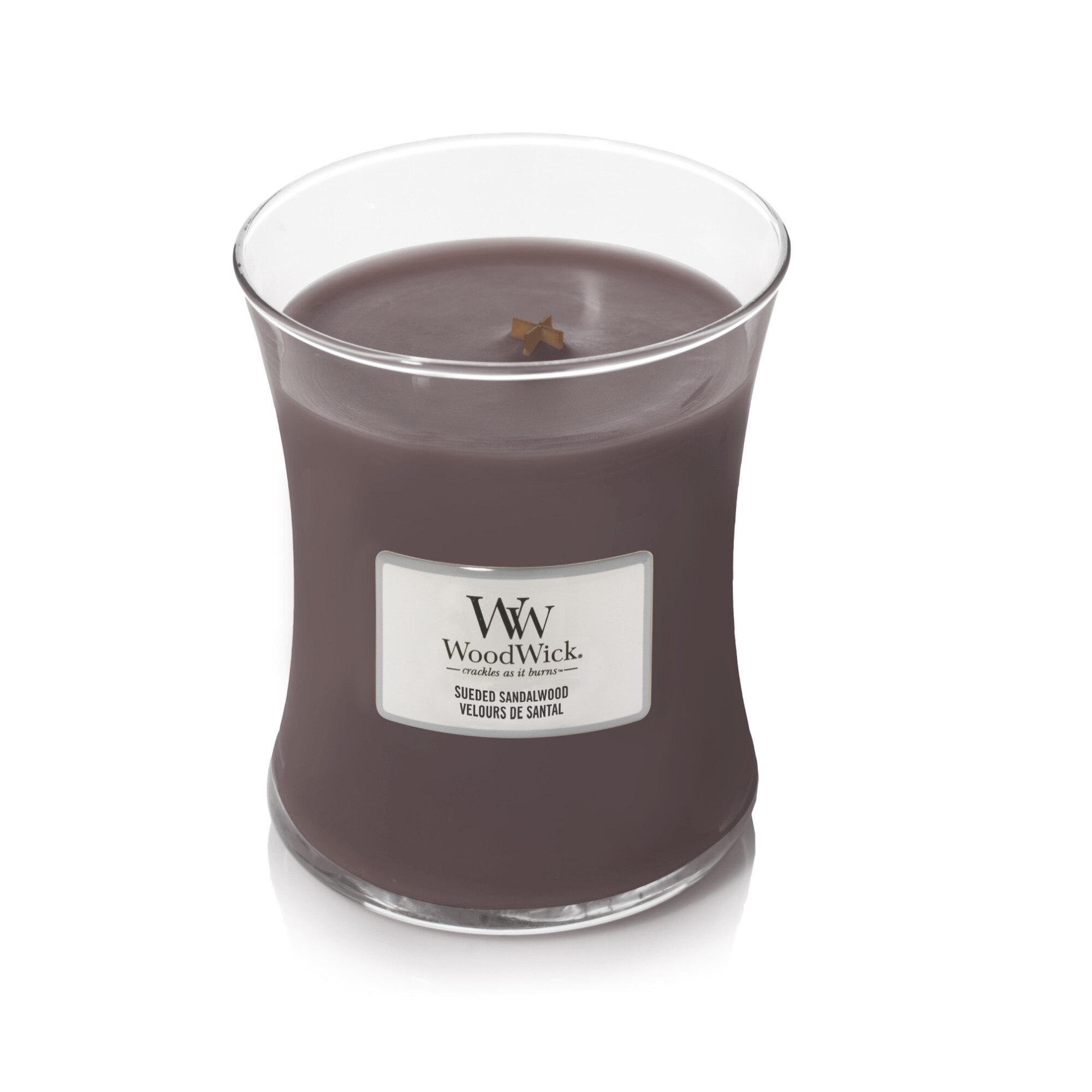 Lumanare Parfumata Borcan Mediu Sueded Sandalwood, WoodWick®