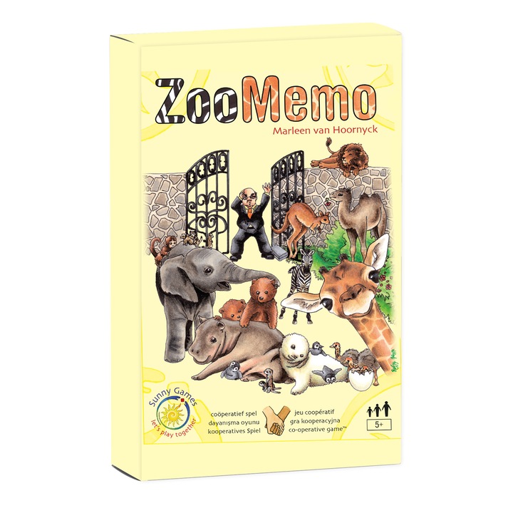Joc de societate - ZooMemo, Multicolor, 5 ani+