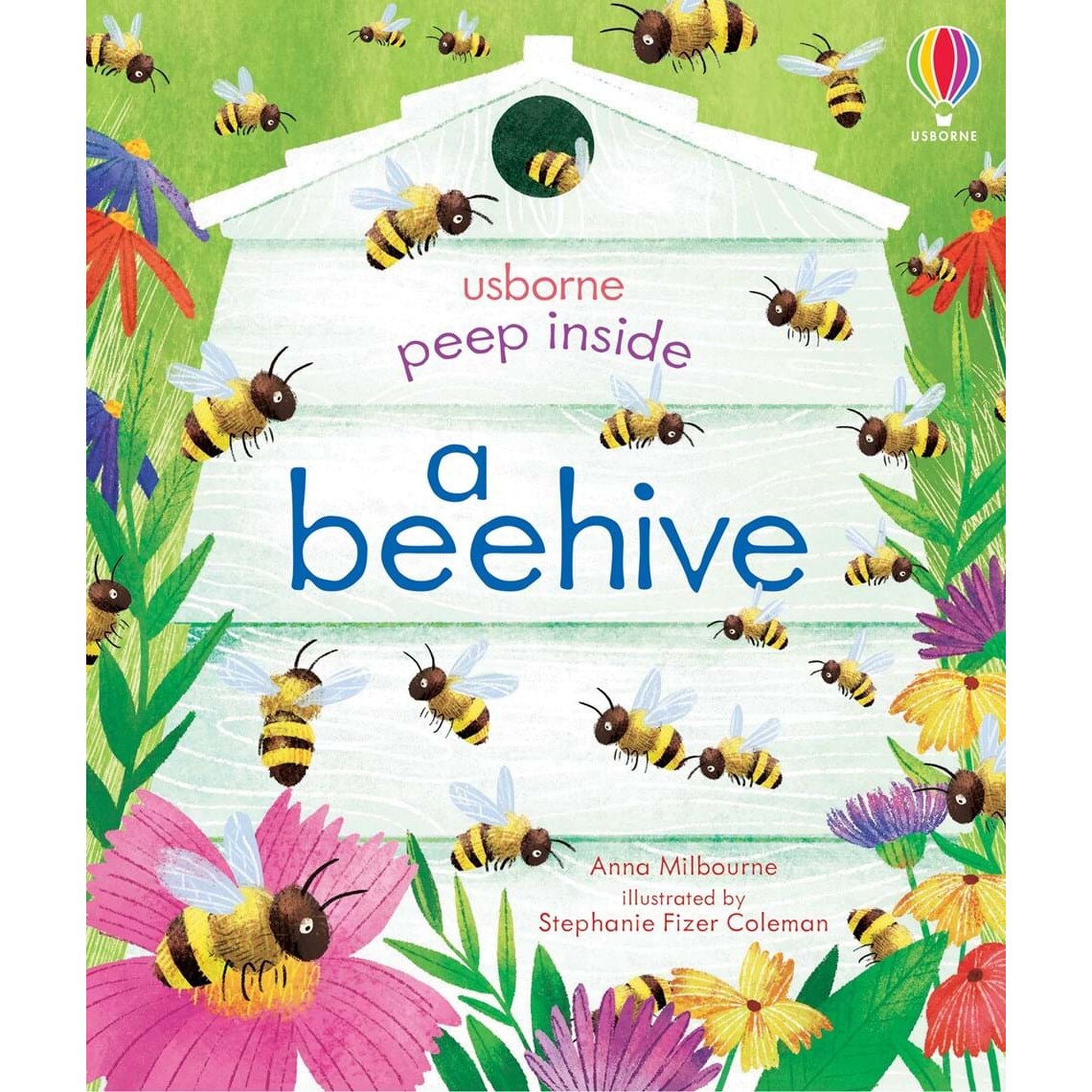 Carte cu multe clapete pentru copii curiosi, Peep Inside a Beehive, Usborne