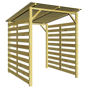 Magazie/Sopron lemne de foc, vidaXL, Lemn de pin tratat, 170 x 170 x 180 cm, Maro Magazie/Sopron lemne de foc, vidaXL, Lemn de pin tratat, 170 x 170 x 180 cm, Maro
