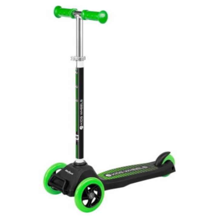 Детска тротинетка Wheels Rebel черен/зелен