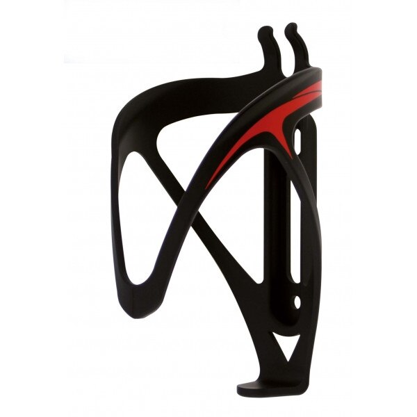 Suport Bidon Apa Fly, Plastic, Negru/Rosu