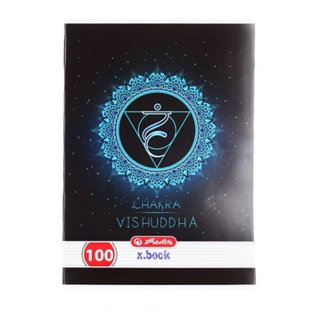 Caiet A4 100 file dictando, motiv Chakra, Herlitz Caiet A4 100 file dictando, motiv Chakra, Herlitz