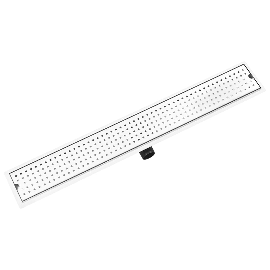 Rigola de dus, vidaXL, Otel inoxidabil, 93 x 14 cm, Argintiu