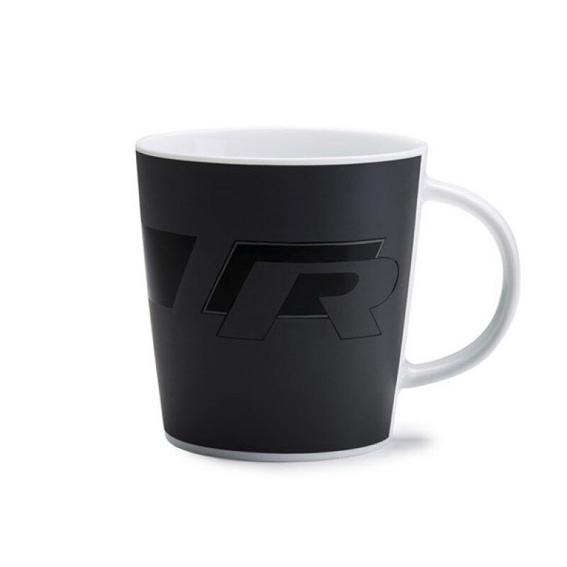 Cana Volkswagen R, Portelan, 370 ml, Negru