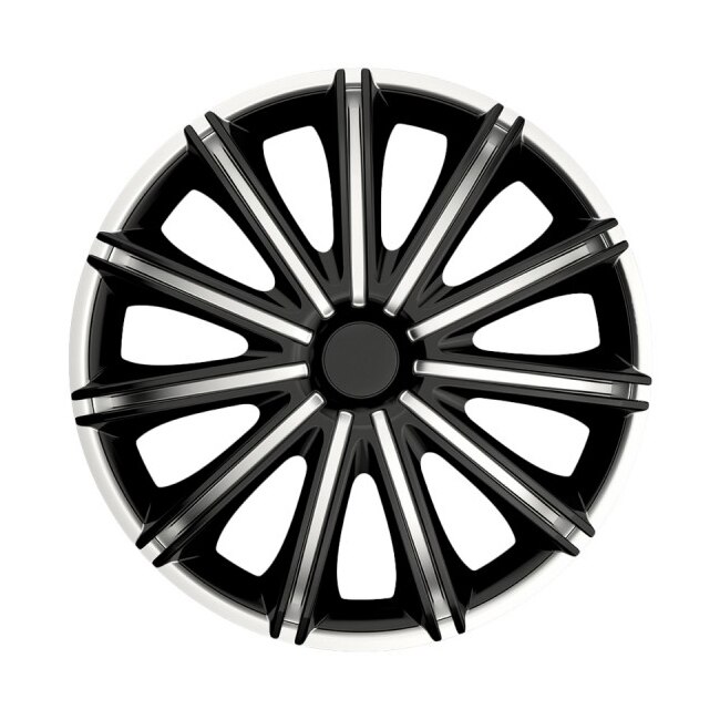 Set 4 Capace roti Argo Nero, 13 inch, Argintiu/Negru