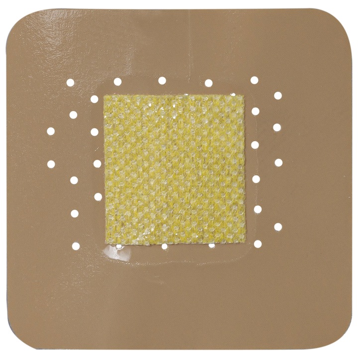 Plasturi PRIMA naturali, model patrat, dimensiuni 38 x 38mm, 200 bucati