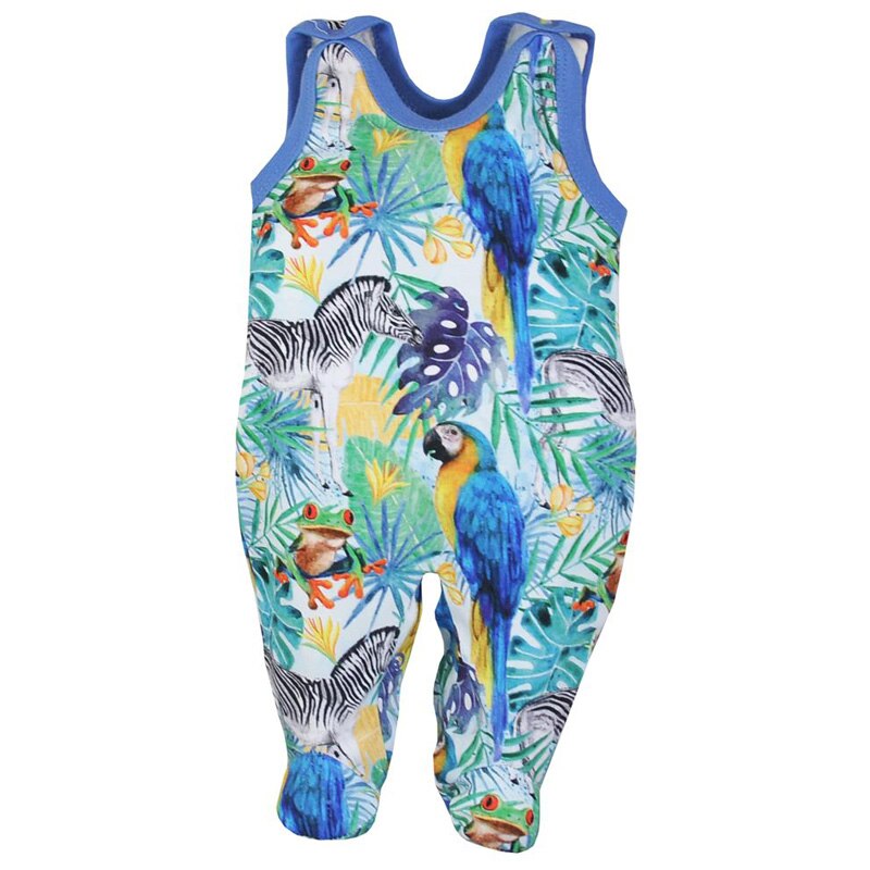 Salopeta fara maneci pentru baieti Koala Madagaskar 08-274, Multicolor, 74 cm