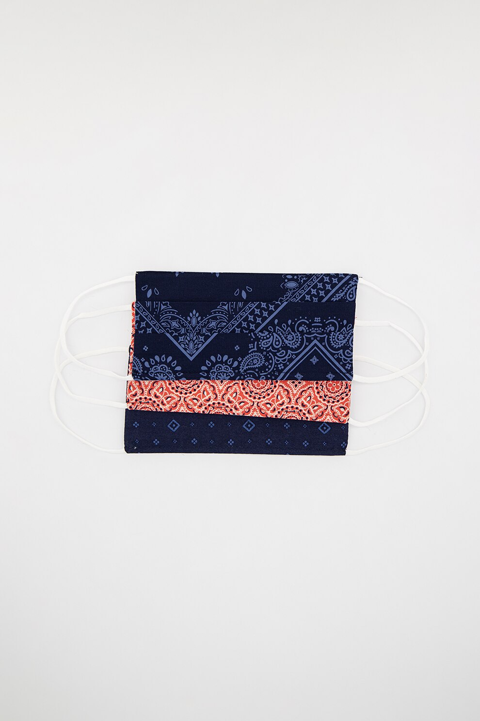 GAP, Set de masti reutilizabile - 3 piese, Bleumarin/Alb/Rosu, Onesize Standard