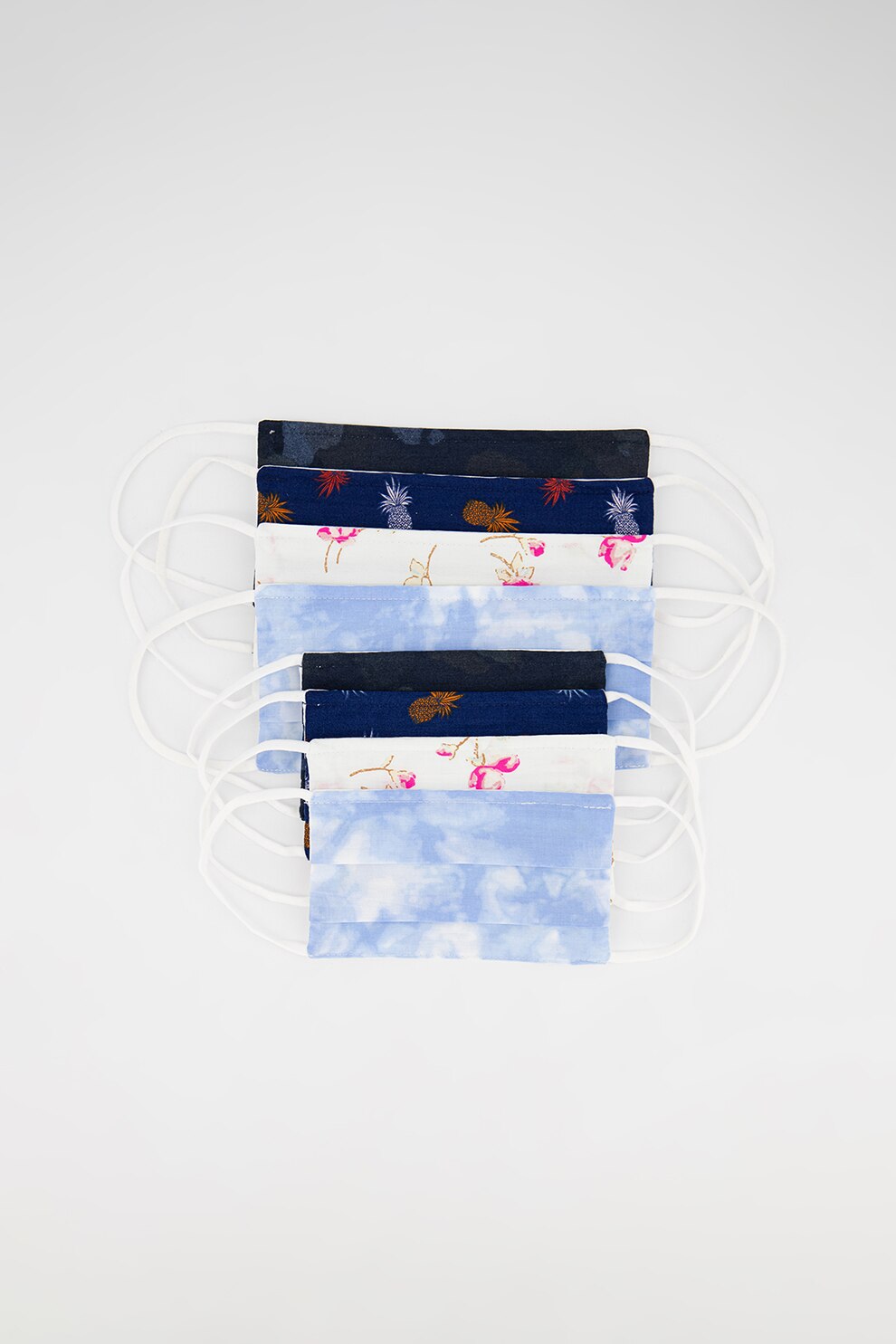 GAP, Set de masti faciale unisex - 8 piese, Albastru/Alb/Roz, ONE SIZE Standard