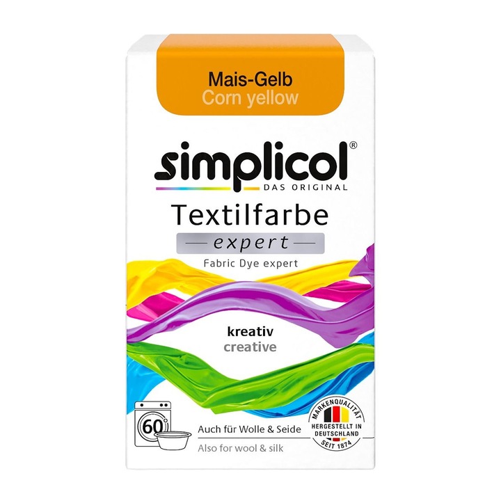 Боя за текстил Simplicol expert, Царевично жълто, 150 гр