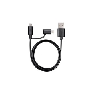 Incarcator auto dual port 1A 2.1A mufe microUSB si Lightning Incarcator auto dual port 1A 2.1A mufe microUSB si Lightning
