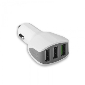 Incarcator Auto Celly, Smart Charge, 3 x USB 4.4 A, Alb Incarcator Auto Celly, Smart Charge, 3 x USB 4.4 A, Alb