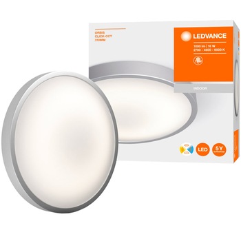 Plafoniera LED Ledvance Orbis Click-CCT, 16W (75W), 1000 lm, temperatura lumina reglabila (2700K/4000K/6000K), IP20, montaj aplicat, 310 mm Plafoniera LED Ledvance Orbis Click-CCT, 16W (75W), 1000 lm, temperatura lumina reglabila (2700K/4000K/6000K), IP20, montaj aplicat, 310 mm