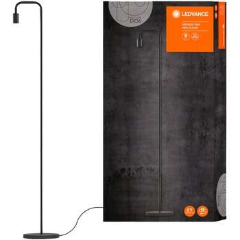 Lampadar Ledvance 1906 Pipe Floor, E27, 40W, 220-240V, IP20, 1800 mm, Otel, Negru Lampadar Ledvance 1906 Pipe Floor, E27, 40W, 220-240V, IP20, 1800 mm, Otel, Negru