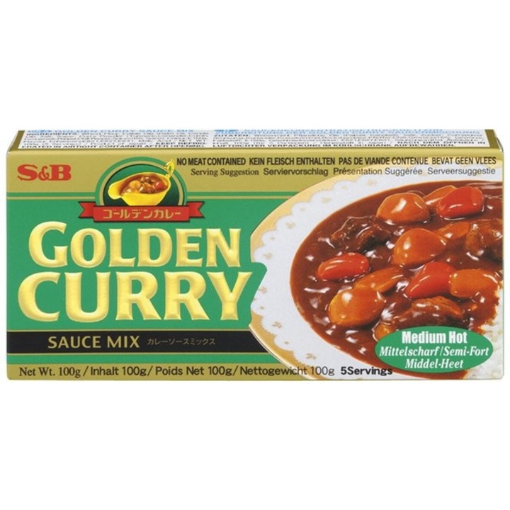 Pasta Curry Golden Japonia 92g - S&B