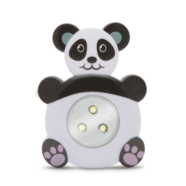 Lampa Phenom, Model urs panda, Alb/ Negru