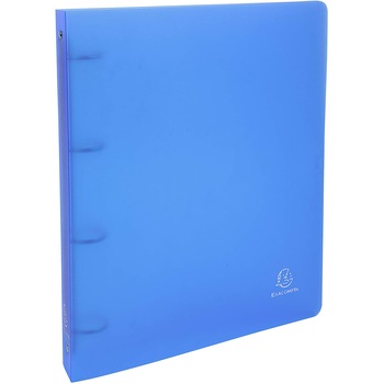 Caiet mecanic Exacompta, A4, 4 inele, 15mm/20mm, coperta flexibila, albastru Caiet mecanic Exacompta, A4, 4 inele, 15mm/20mm, coperta flexibila, albastru