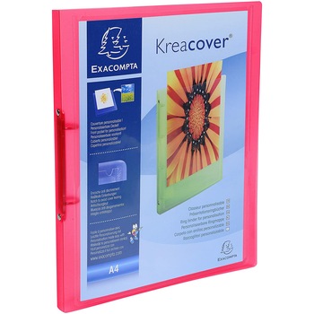 Caiet mecanic Exacompta, A4, 2 inele, 15mm/20mm, coperta flexibila, 1 buzunar, rosu Caiet mecanic Exacompta, A4, 2 inele, 15mm/20mm, coperta flexibila, 1 buzunar, rosu