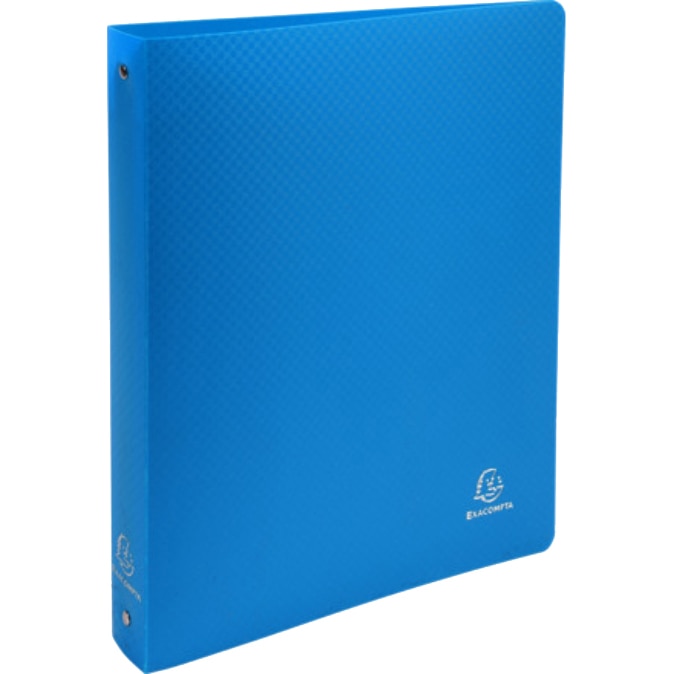 Caiet mecanic Exacompta, A4+, 4 inele, 30mm/40mm, coperta flexibila, albastru