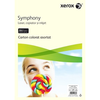 Carton copiator Xerox, A4, 160g, 24 coli/top, 2 x 12 culori, asortat mixt + negru + maro Carton copiator Xerox, A4, 160g, 24 coli/top, 2 x 12 culori, asortat mixt + negru + maro