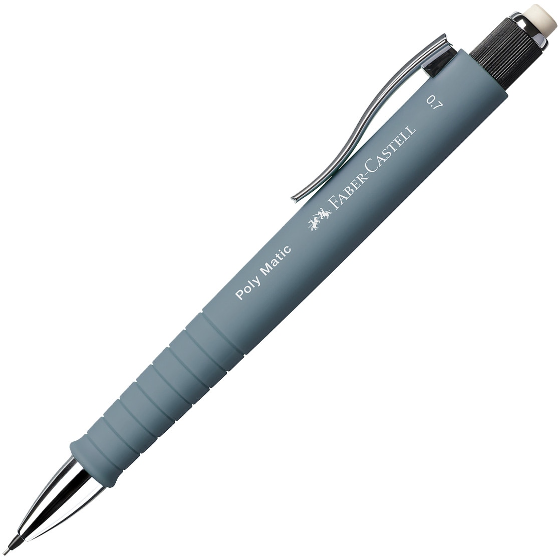 Creion mecanic Faber-Castell Poly Matic, 0.7 mm, gri