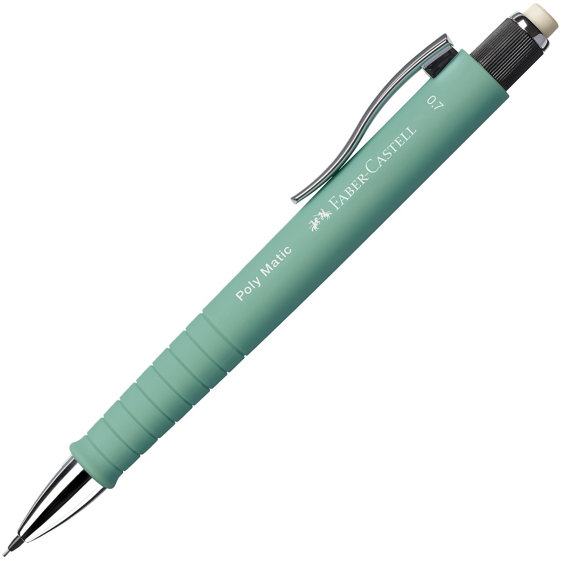 Creion mecanic Faber-Castell Poly Matic, 0.7 mm, vernil menta