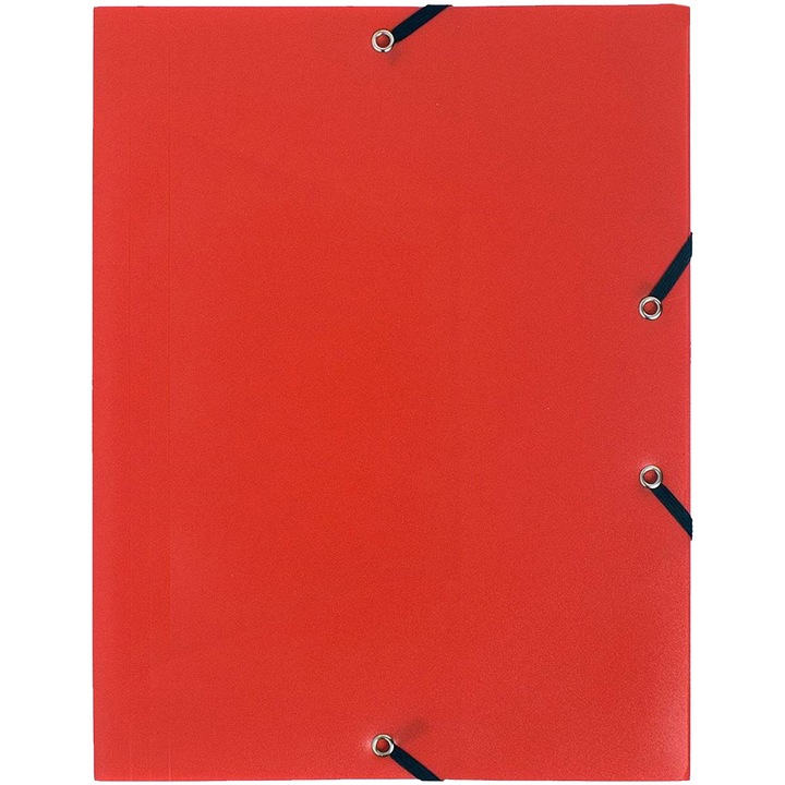 Mapa plastic Exacompta, cu elastic, A4, rosu