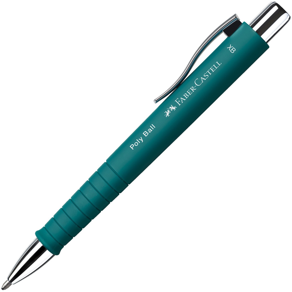 Pix cu mecanism Faber-Castell Poly Ball, mina XB, verde smarald