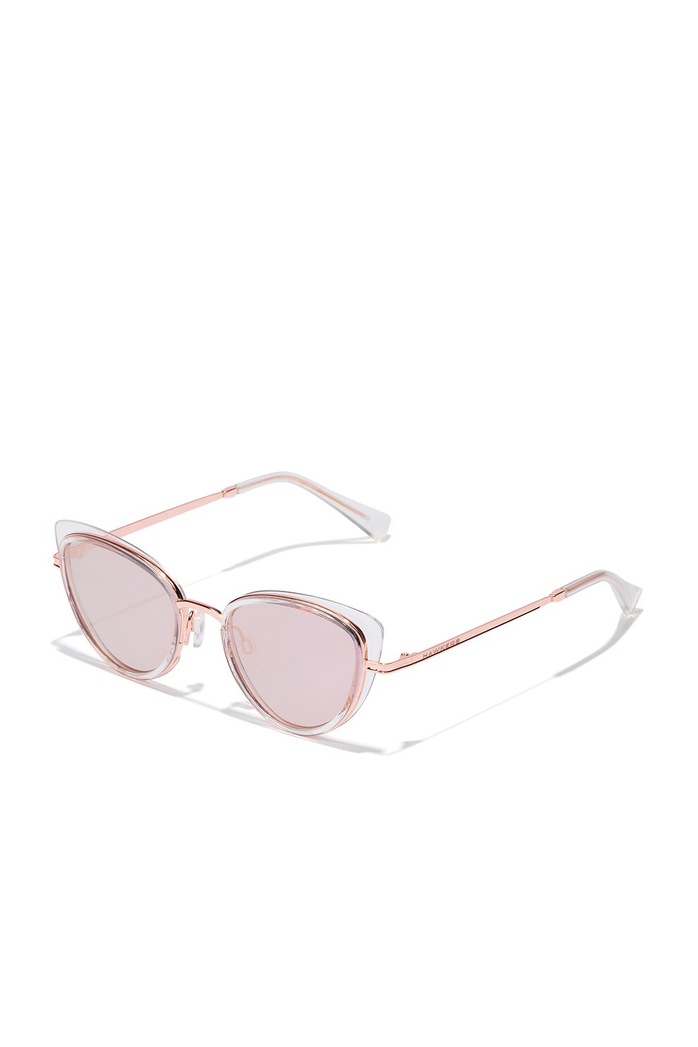 Hawkers, Ochelari de soare cat-eye transparenti Feline, Auriu/Transparent, 51-20-140 Standard