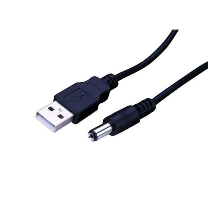 Cablu USB tata - DC 2.1 mm tata elSales ELS-DC21 , lungime 60 cm , negru