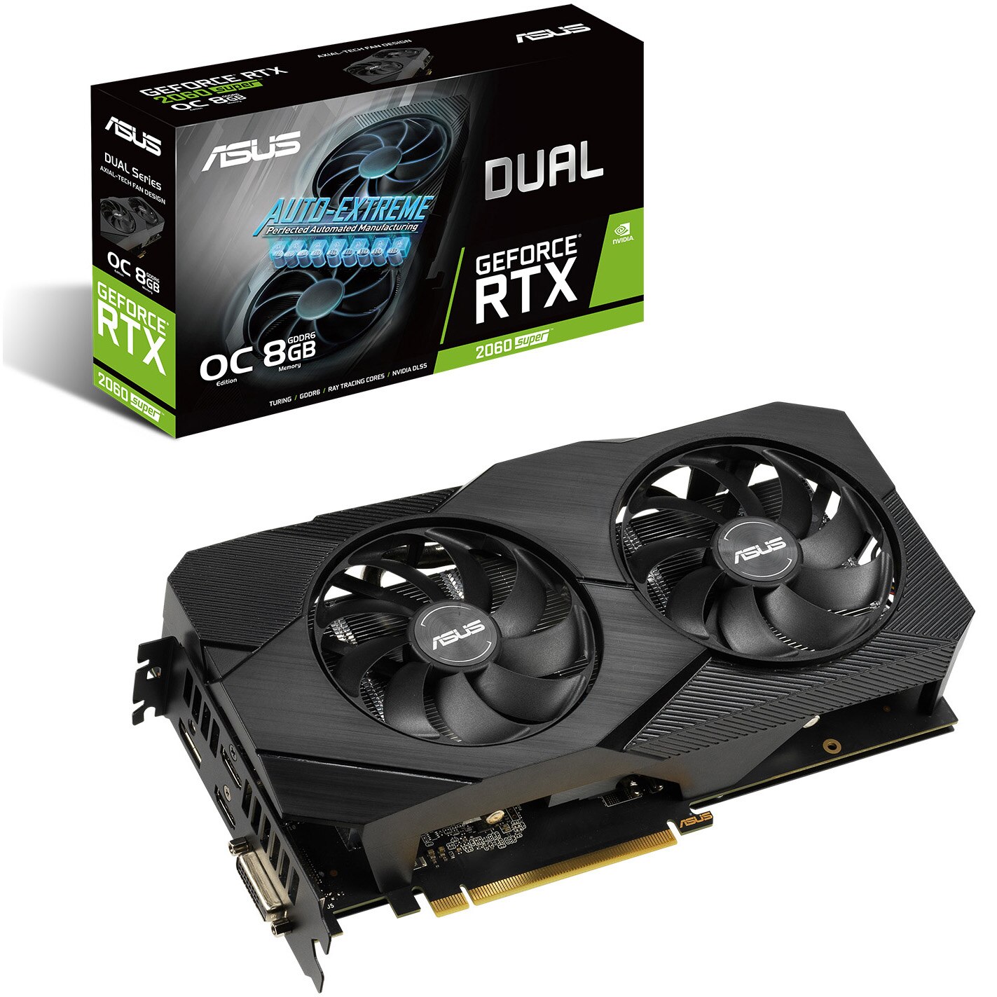 Placa video Asus Dual GeForce® RTX 2060 SUPER™ EVO V2 OC, 8GB