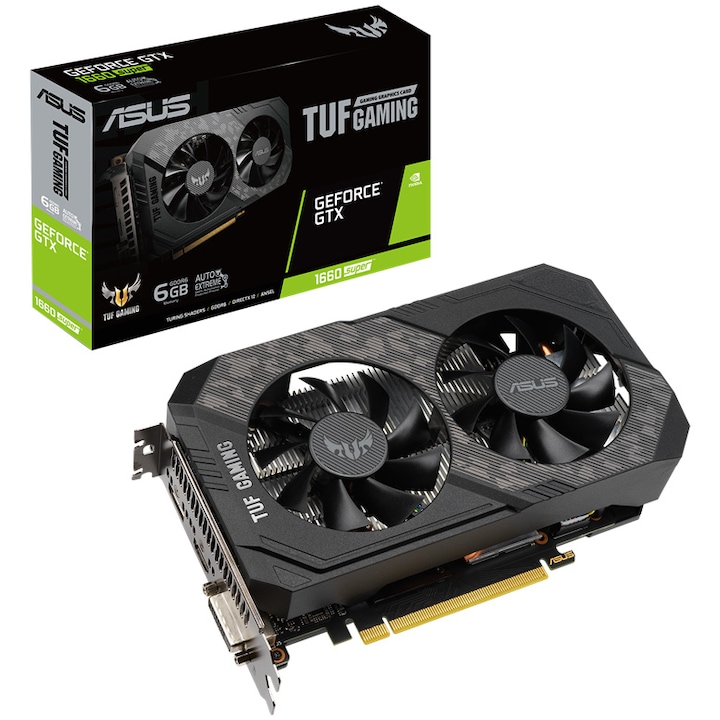 Видео карта ASUS TUF Gaming GeForce® GTX 1660 SUPER, 6GB GDDR6, 192-bit