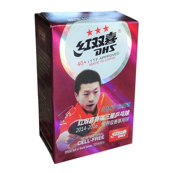 Set mingi tenis de masa, DHS, 6 buc/set, trei stele, cell free Set mingi tenis de masa, DHS, 6 buc/set, trei stele, cell free