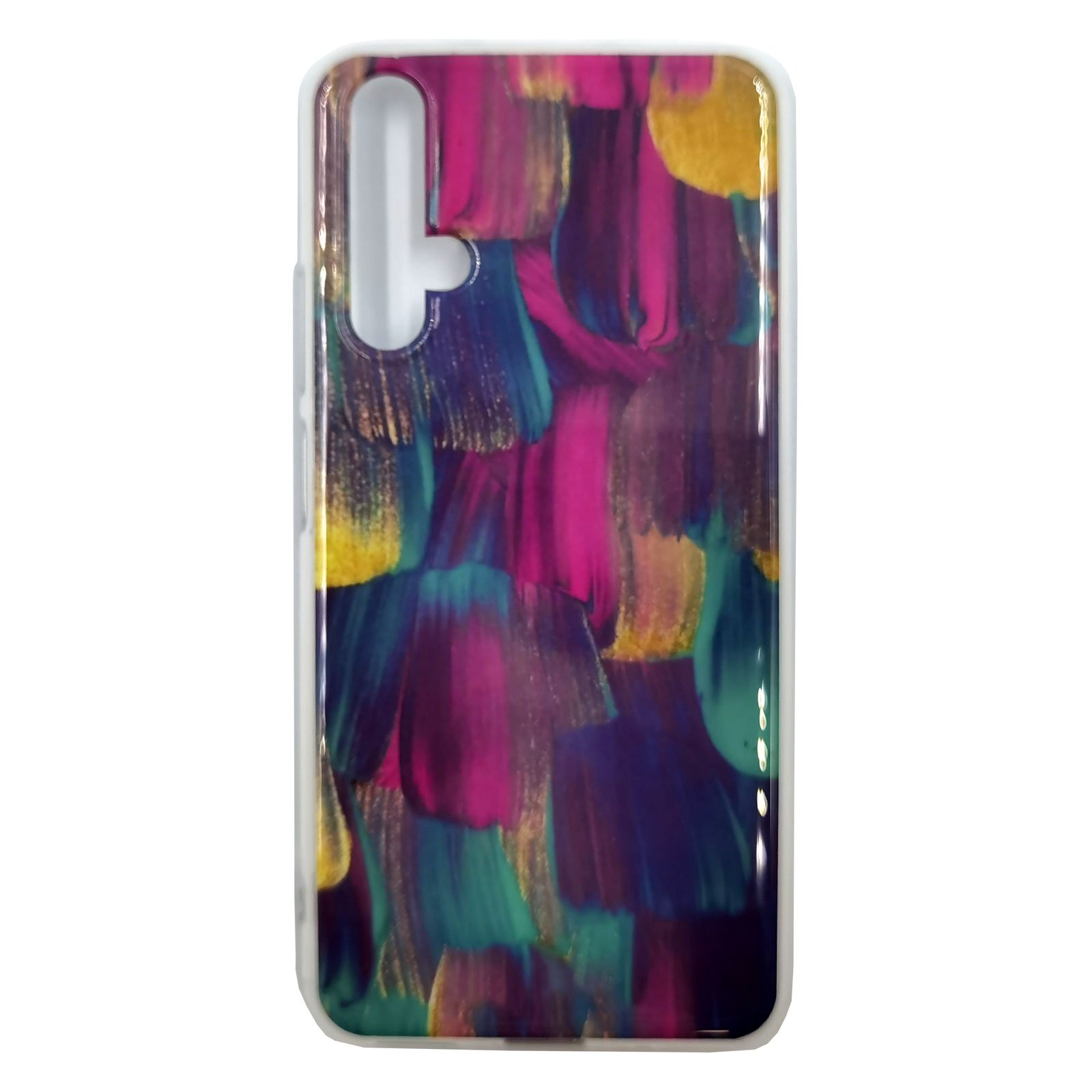 Husa Huawei Nova 5T model Brush Strokes, Silicon, TPU, Viceversa Multicolor