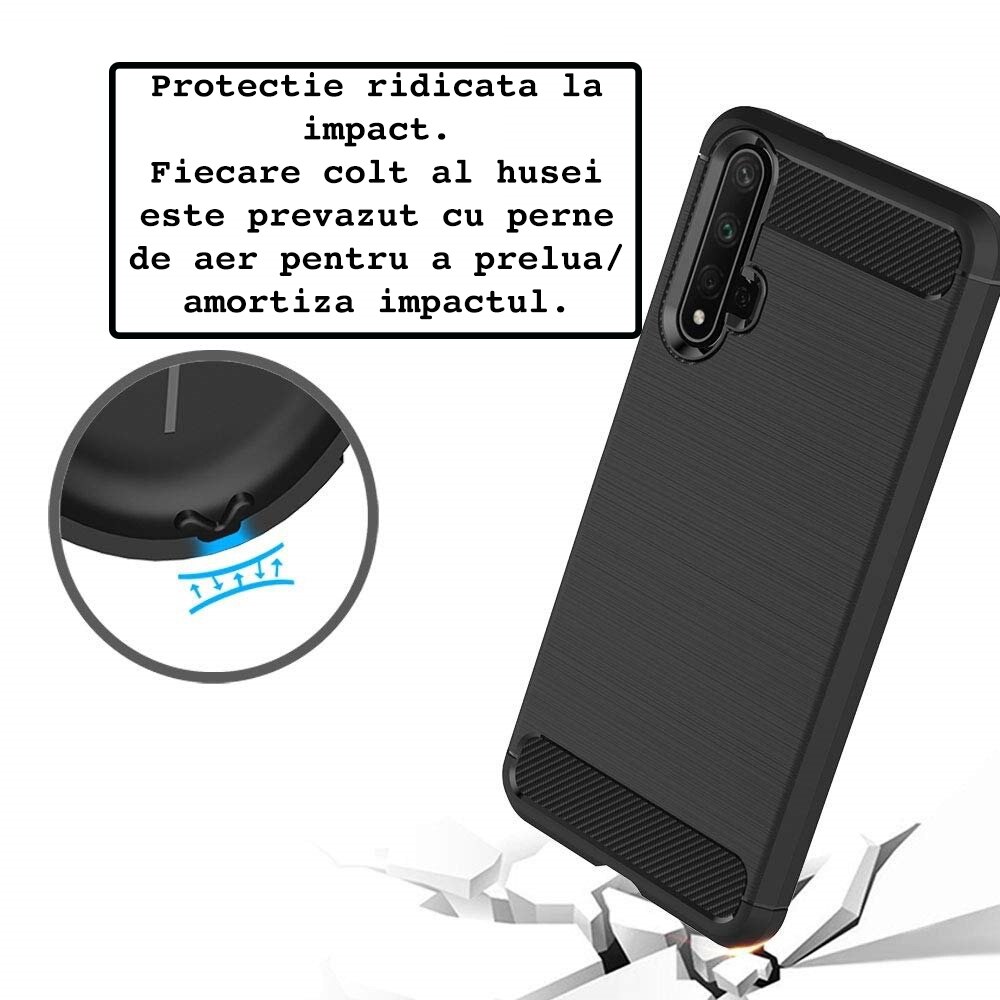 Husa OptimCarbon Bare Metal Line Ultra Protect Corner Air, Huawei Nova 5T