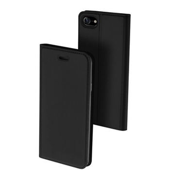 Husa iPhone SE 2020 / iPhone 8 / iPhone 7 / iPhone 6S / iPhone 6, Flip / Book, Piele Ecologica, Stand si Buzunar Card, DUX DUCIS Skin, Negru Husa iPhone SE 2020 / iPhone 8 / iPhone 7 / iPhone 6S / iPhone 6, Flip / Book, Piele Ecologica, Stand si Buzunar Card, DUX DUCIS Skin, Negru