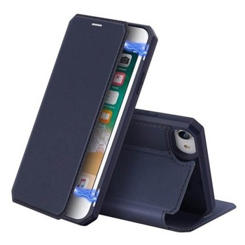 Husa iPhone SE 2020 / iPhone 8 / iPhone 7 / iPhone 6S / iPhone 6, Flip / Book, Stand si Buzunar Card, DUX DUCIS Skin X, Albastru Husa iPhone SE 2020 / iPhone 8 / iPhone 7 / iPhone 6S / iPhone 6, Flip / Book, Stand si Buzunar Card, DUX DUCIS Skin X, Albastru