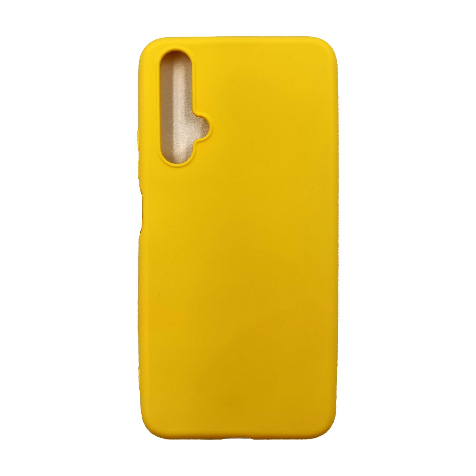 Husa silicon Huawei Nova 5T Matte, Antisoc, TPU, Viceversa Galben