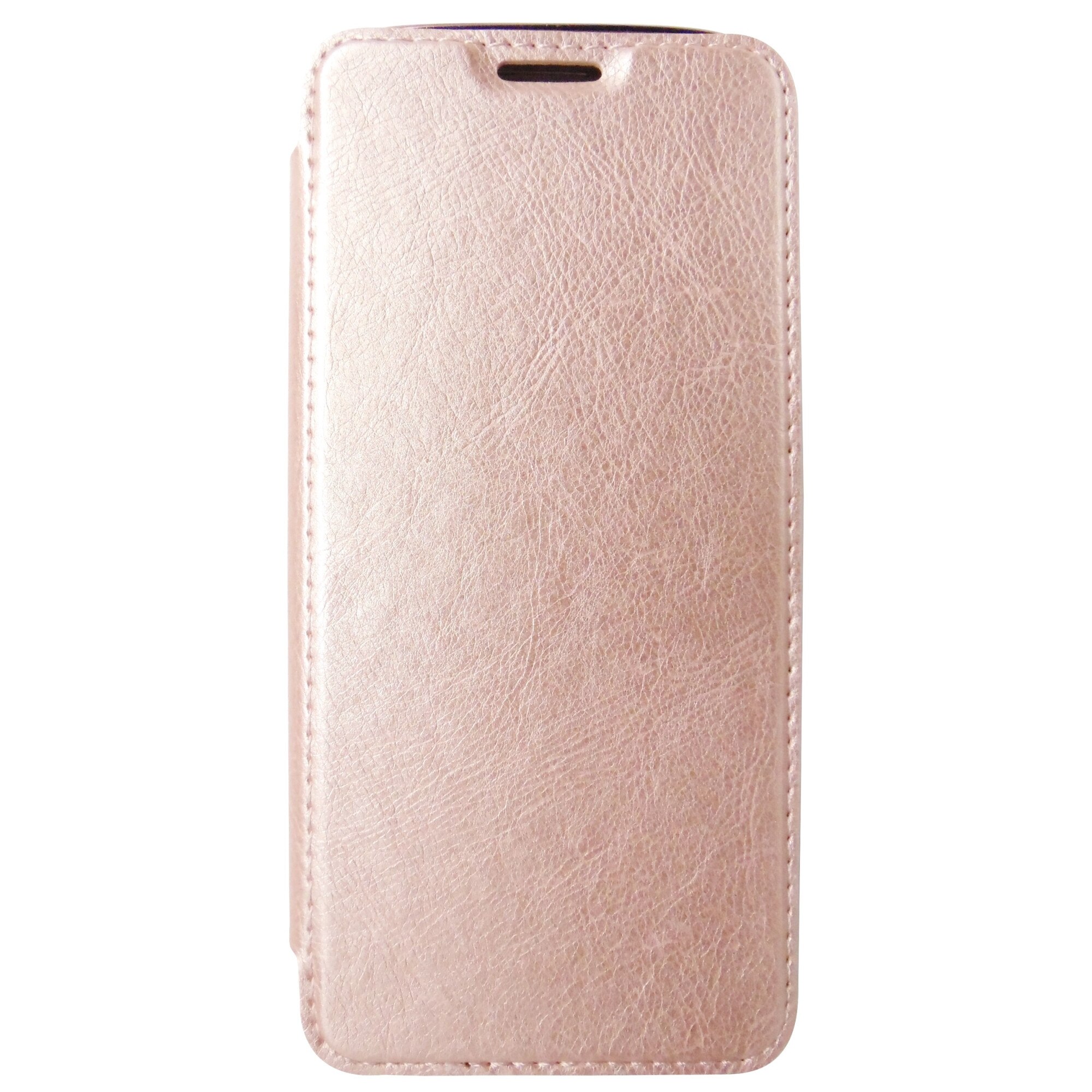 Husa tip carte Forcell Electro roz auriu + transparent pentru Samsung Galaxy S9