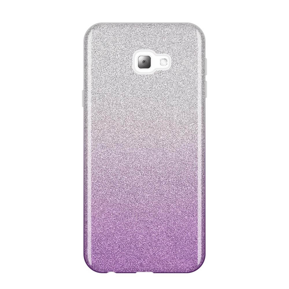 Husa Samsung J4 Plus 2018 J415, Star Glitter Shining, Sclipici, Purple