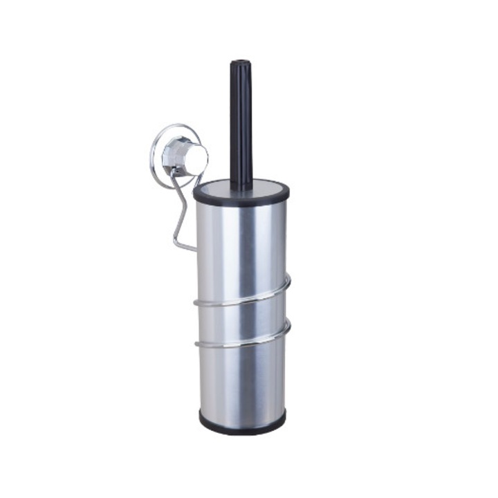 WC kefe, Vákuum, Fém, Króm, 22 x 10 cm