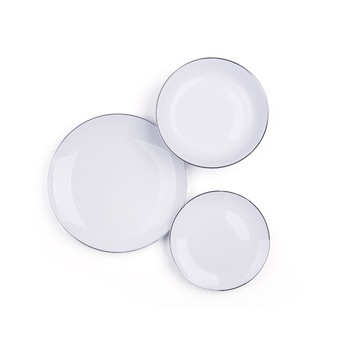 Serviciu de masa 18 piese, Platinum, Color Life, portelan, alb Serviciu de masa 18 piese, Platinum, Color Life, portelan, alb