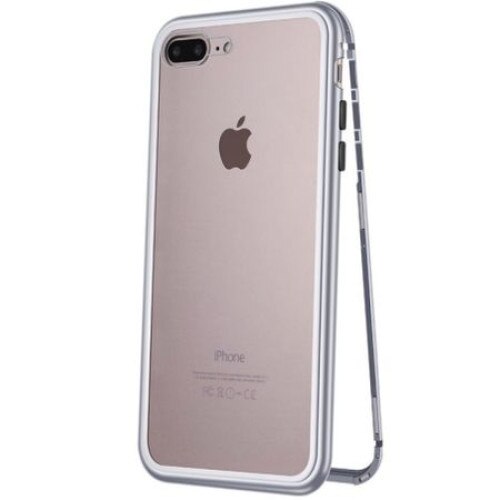 Husa de protectie Soho pentru iPhone 7/8, Argintiu-Transparent