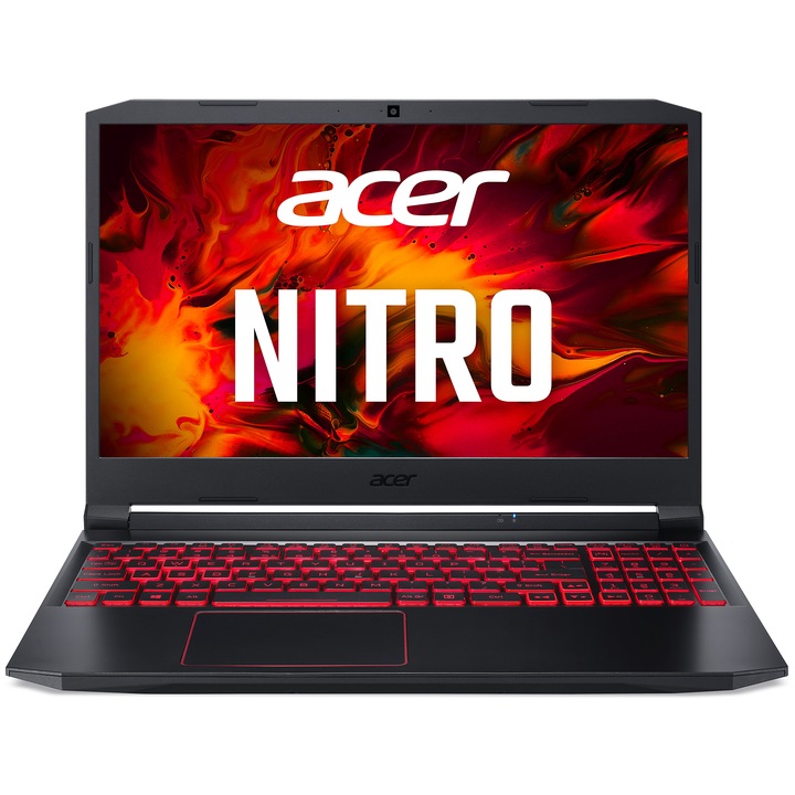 Acer Nitro AN515-55-59DA 15.6 FullHD 144Hz Gamer laptop, Intel® Core™ I5-10300H, 8GB, 512GB SSD, GeForce RTX™ 3060 6GB, Windows 10, Magyar billentyűzet, Fekete