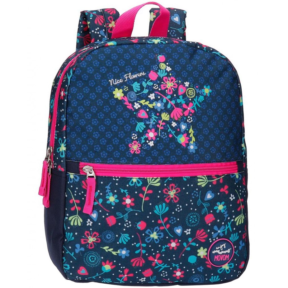Rucsac Movom, Nice Flowers, 32x27x10 cm