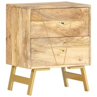 noptiera 2 sertare vidaxl lemn masiv de mangootel 40 x 30 x 50 cm maro deschis imagen 47_0_
0